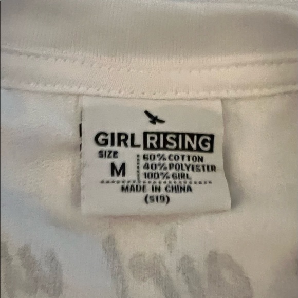 Girl Rising crop T-shirt in cotton/polyester and 100% girl - Picture 5 of 6